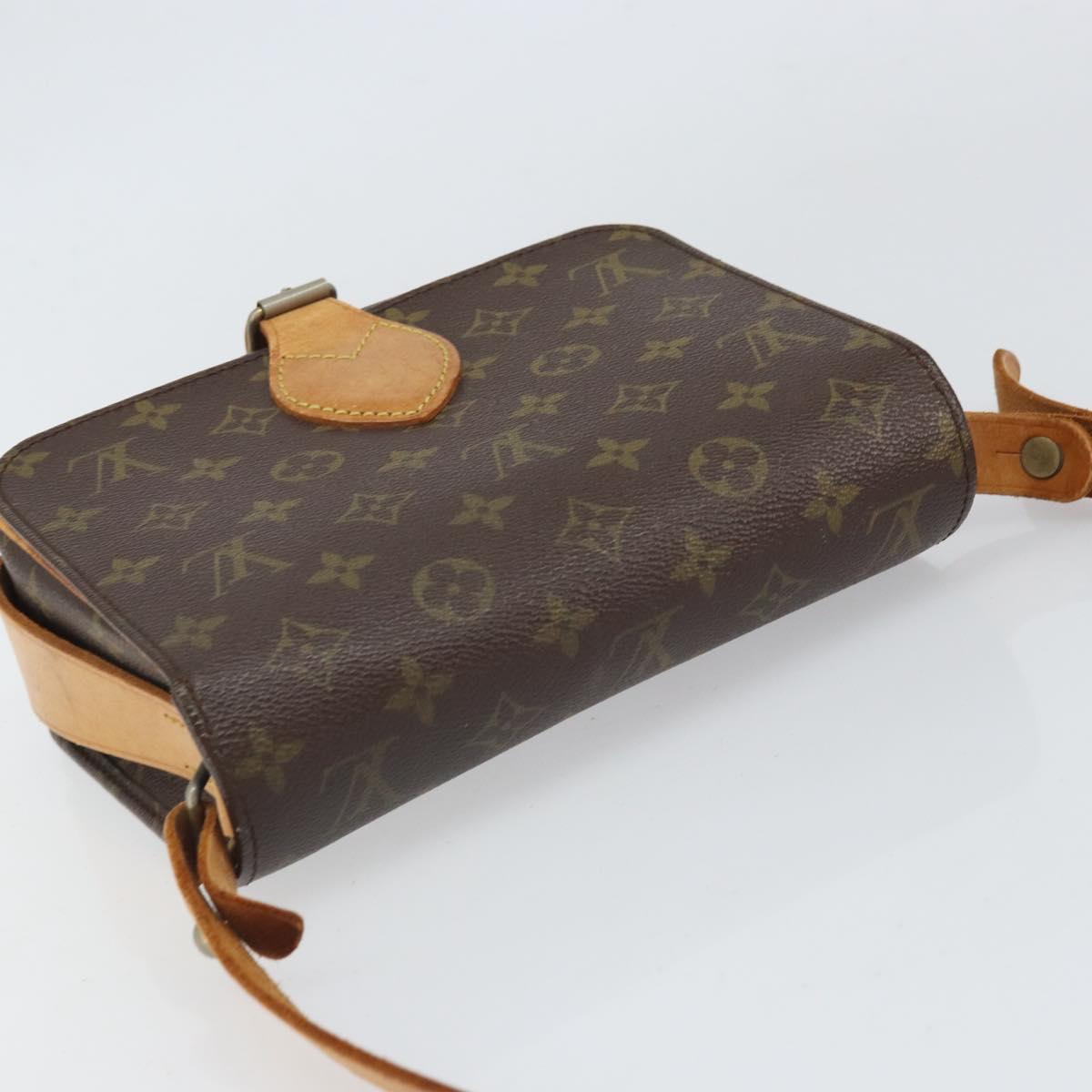 LOUIS VUITTON Monogram Cartouchiere MM Shoulder Bag Vintage M51253 Auth 169330