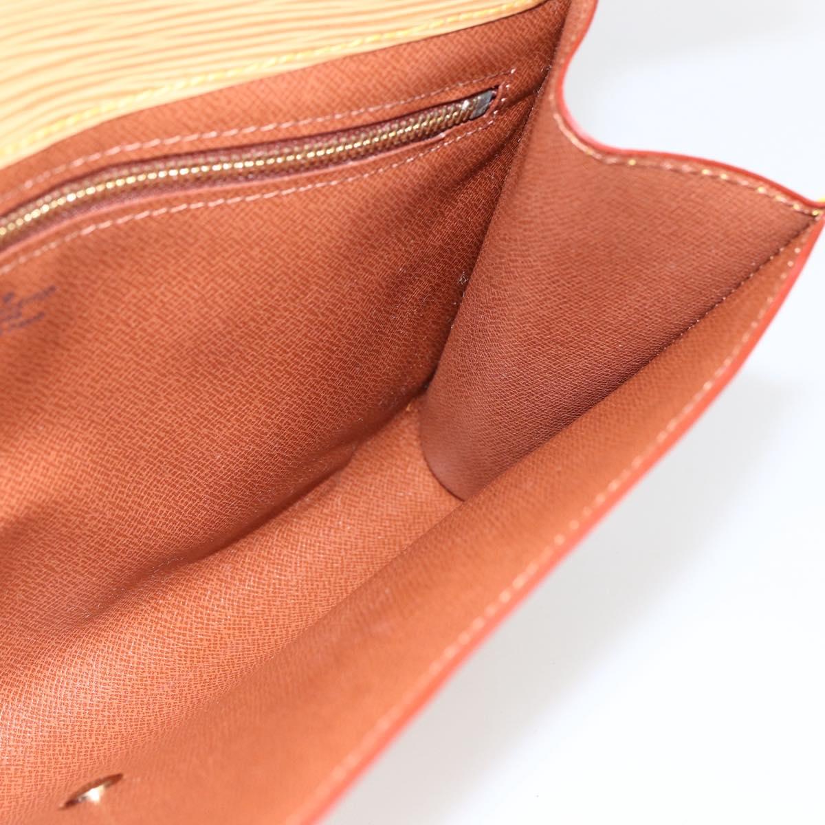 LOUIS VUITTON Epi Art Deco Clutch Bag Beige M52639 LV Auth 169335