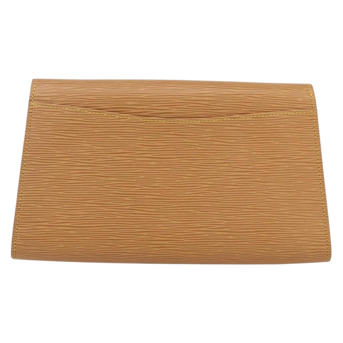 LOUIS VUITTON Epi Art Deco Clutch Bag Beige M52639 LV Auth 169335