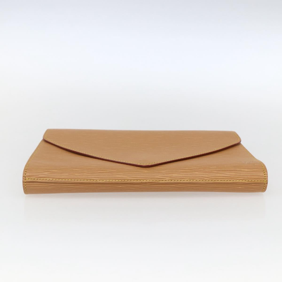 LOUIS VUITTON Epi Art Deco Clutch Bag Beige M52639 LV Auth 169335