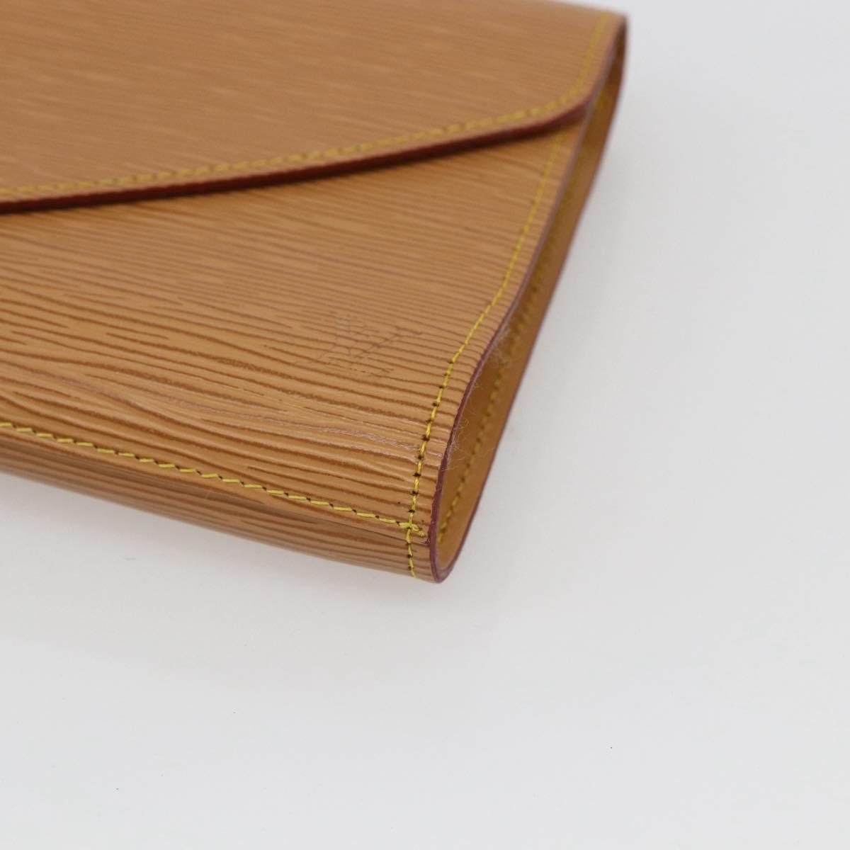 LOUIS VUITTON Epi Art Deco Clutch Bag Beige M52639 LV Auth 169335