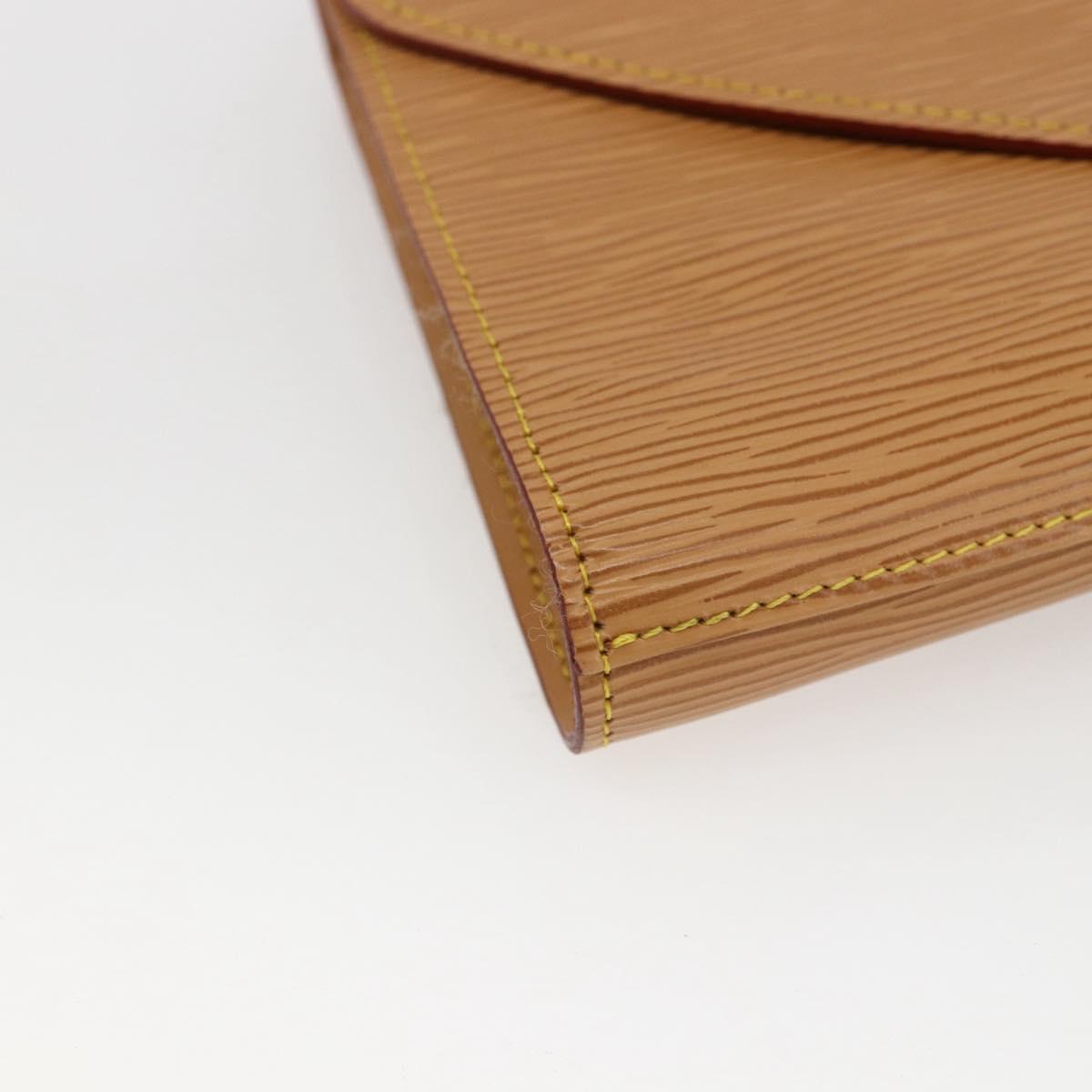 LOUIS VUITTON Epi Art Deco Clutch Bag Beige M52639 LV Auth 169335