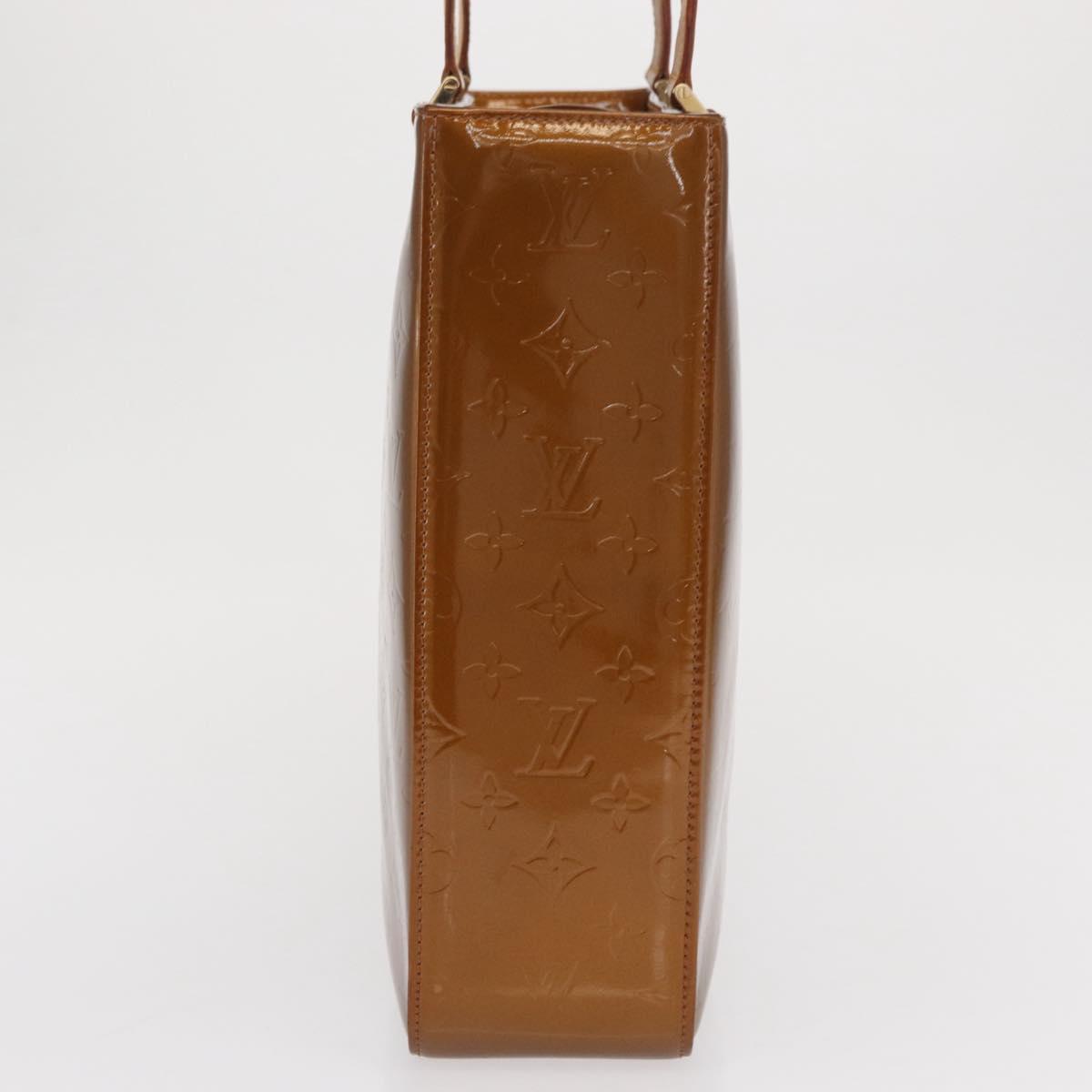 LOUIS VUITTON Monogram Vernis Columbus Tote Bag Bronze M91134 LV Auth 169337