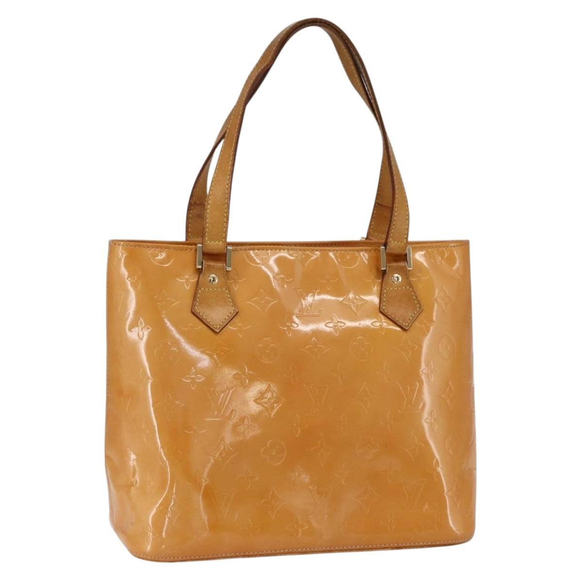 LOUIS VUITTON Monogram Vernis Houston Bag Marshmallow Pink M91302 LV Auth 169342