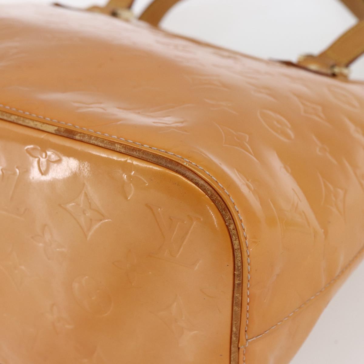 LOUIS VUITTON Monogram Vernis Houston Bag Marshmallow Pink M91302 LV Auth 169342