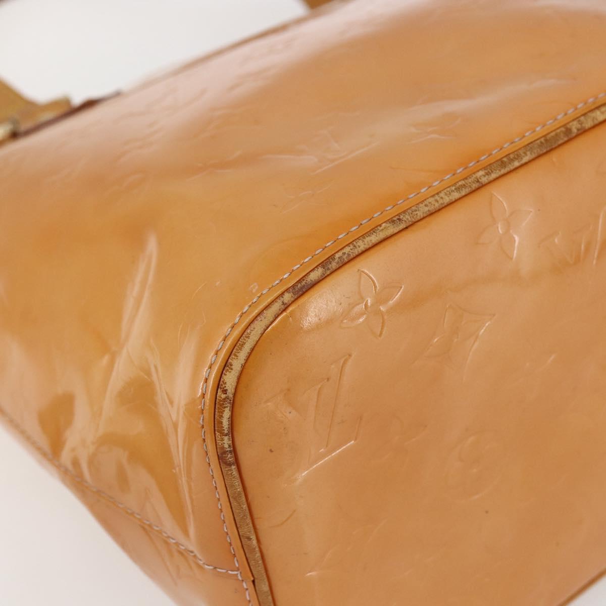 LOUIS VUITTON Monogram Vernis Houston Bag Marshmallow Pink M91302 LV Auth 169342