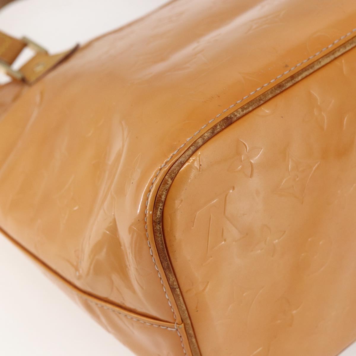 LOUIS VUITTON Monogram Vernis Houston Bag Marshmallow Pink M91302 LV Auth 169342