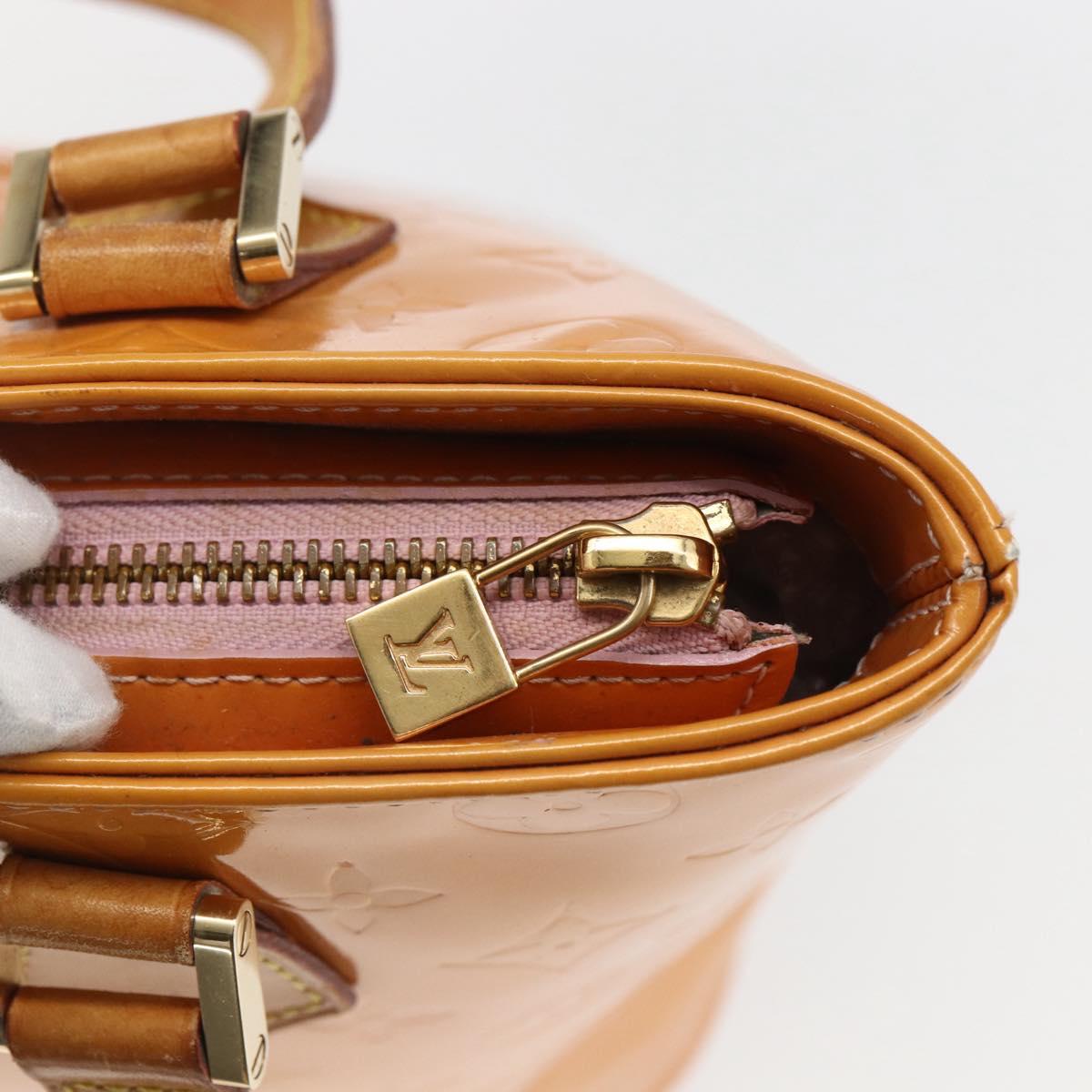 LOUIS VUITTON Monogram Vernis Houston Bag Marshmallow Pink M91302 LV Auth 169342