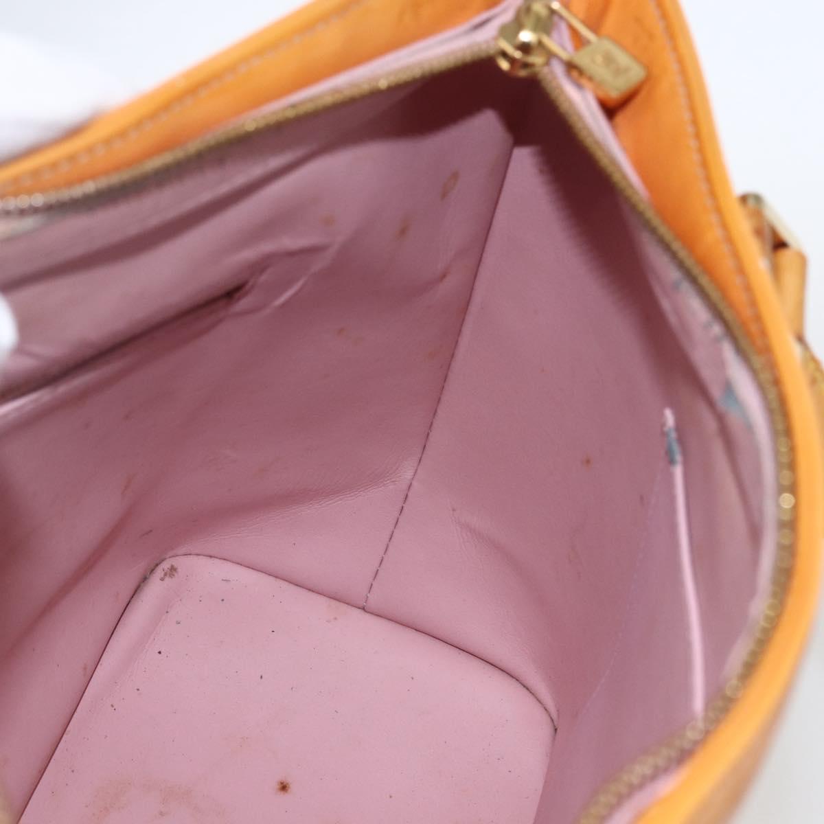 LOUIS VUITTON Monogram Vernis Houston Bag Marshmallow Pink M91302 LV Auth 169342