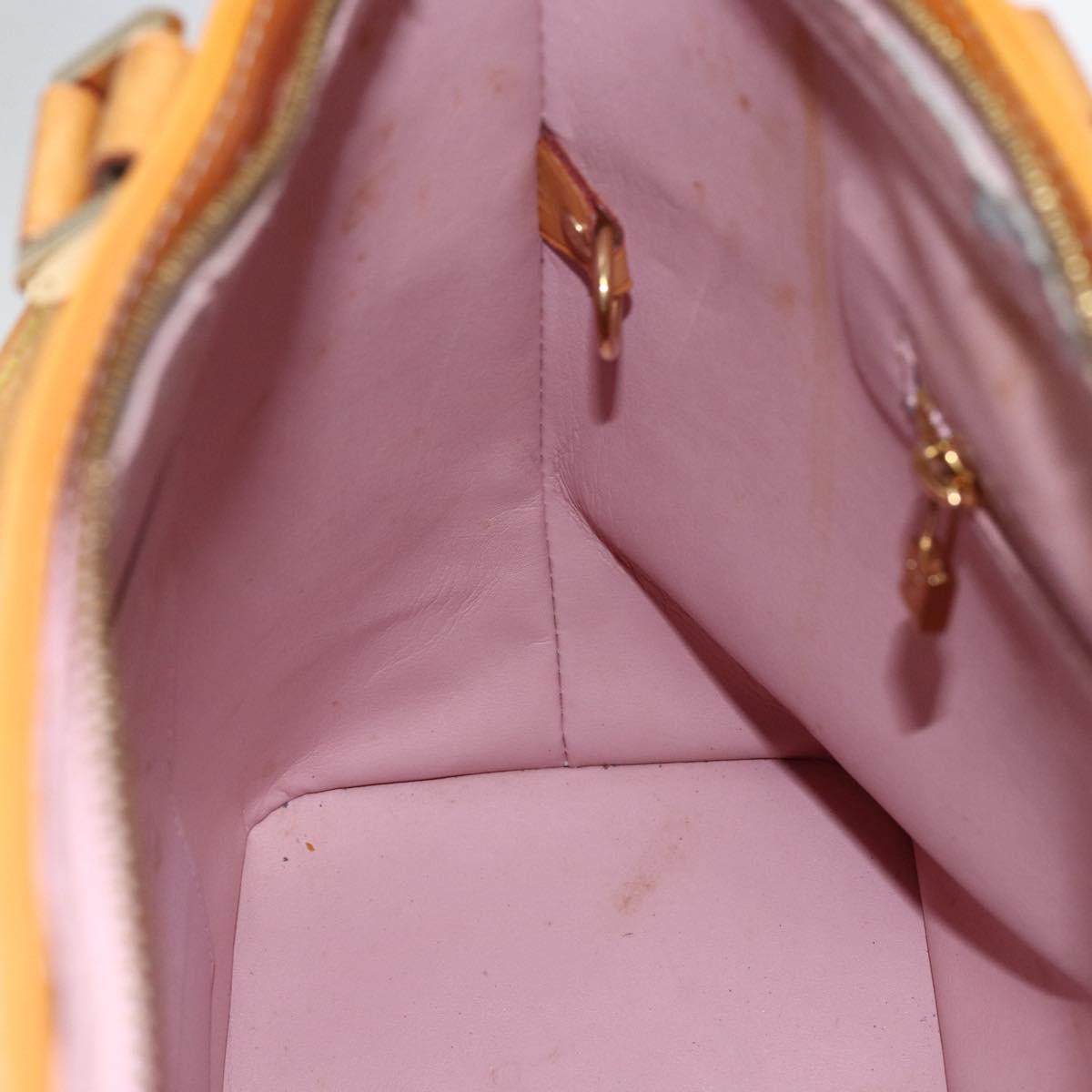 LOUIS VUITTON Monogram Vernis Houston Bag Marshmallow Pink M91302 LV Auth 169342