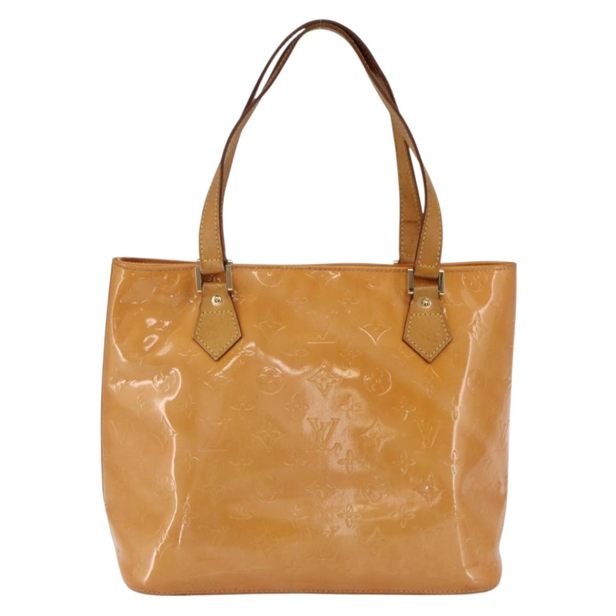 LOUIS VUITTON Monogram Vernis Houston Bag Marshmallow Pink M91302 LV Auth 169342