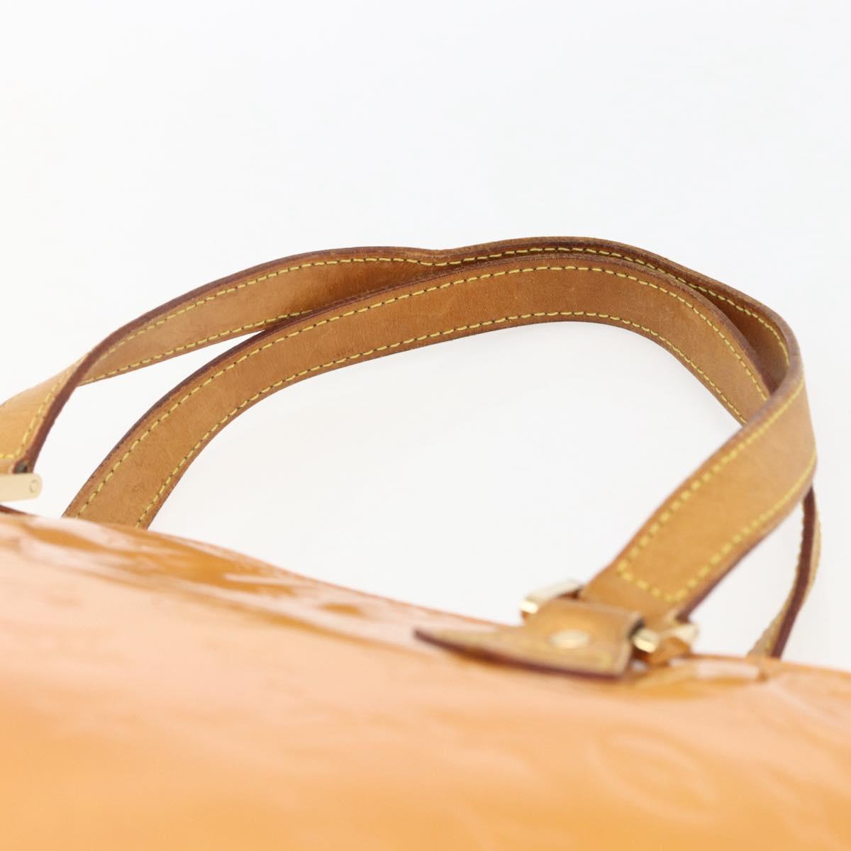 LOUIS VUITTON Monogram Vernis Houston Bag Marshmallow Pink M91302 LV Auth 169342