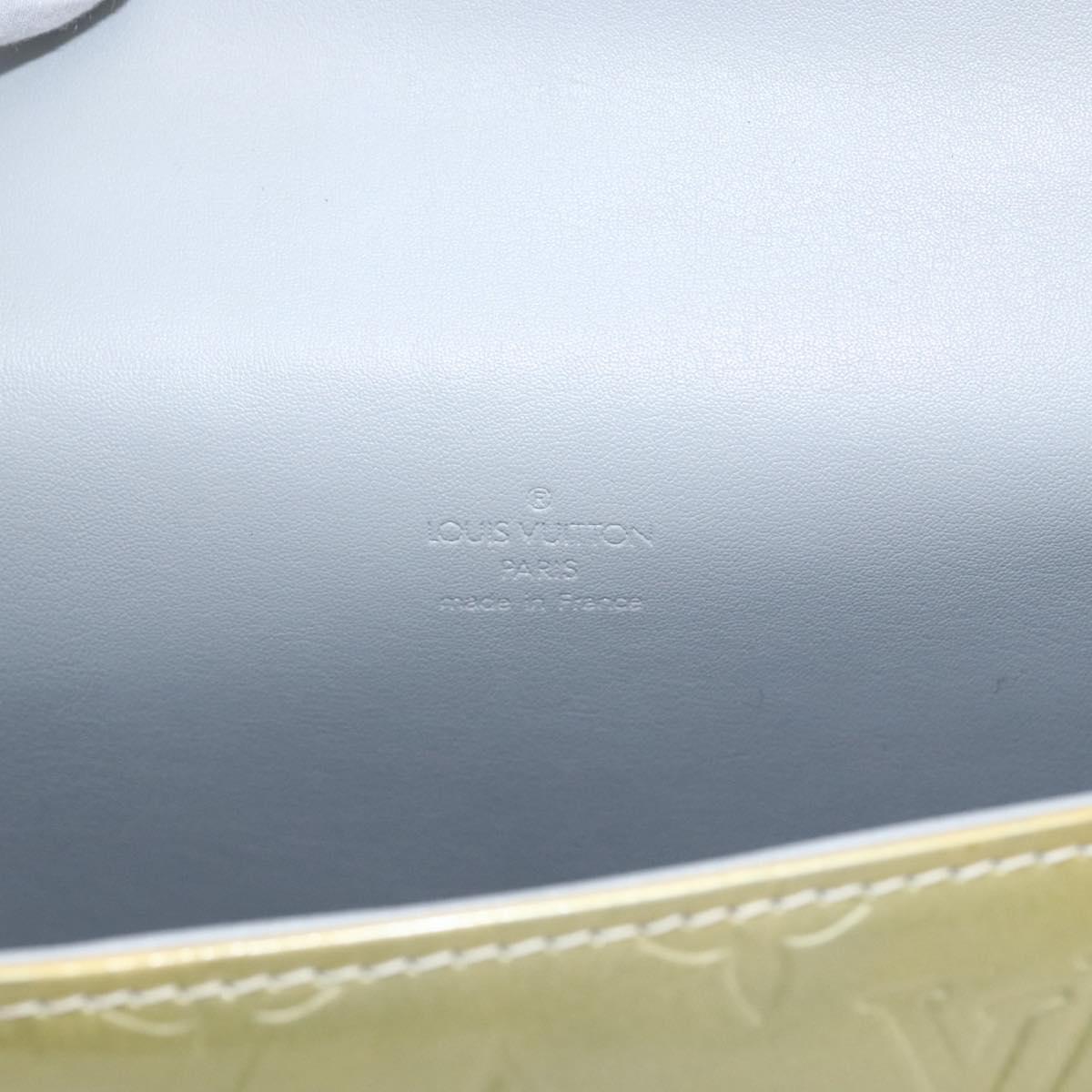 LOUIS VUITTON Monogram Vernis Spring street Hand Bag Gris M91029 LV Auth 169343