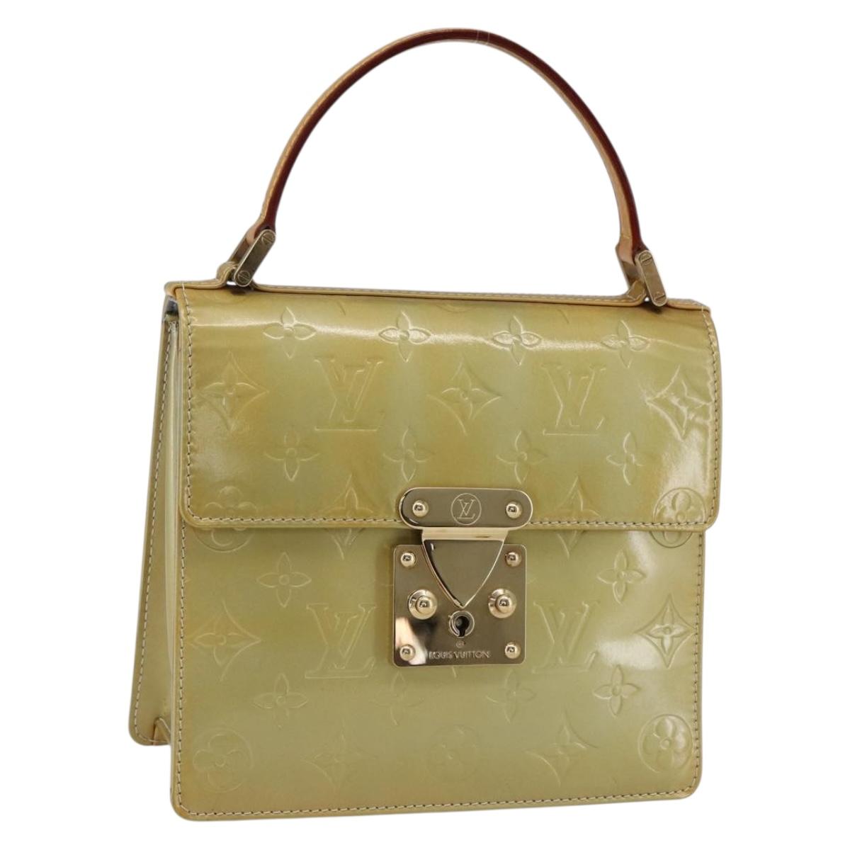 LOUIS VUITTON Monogram Vernis Spring street Hand Bag Gris M91029 LV Auth 169343