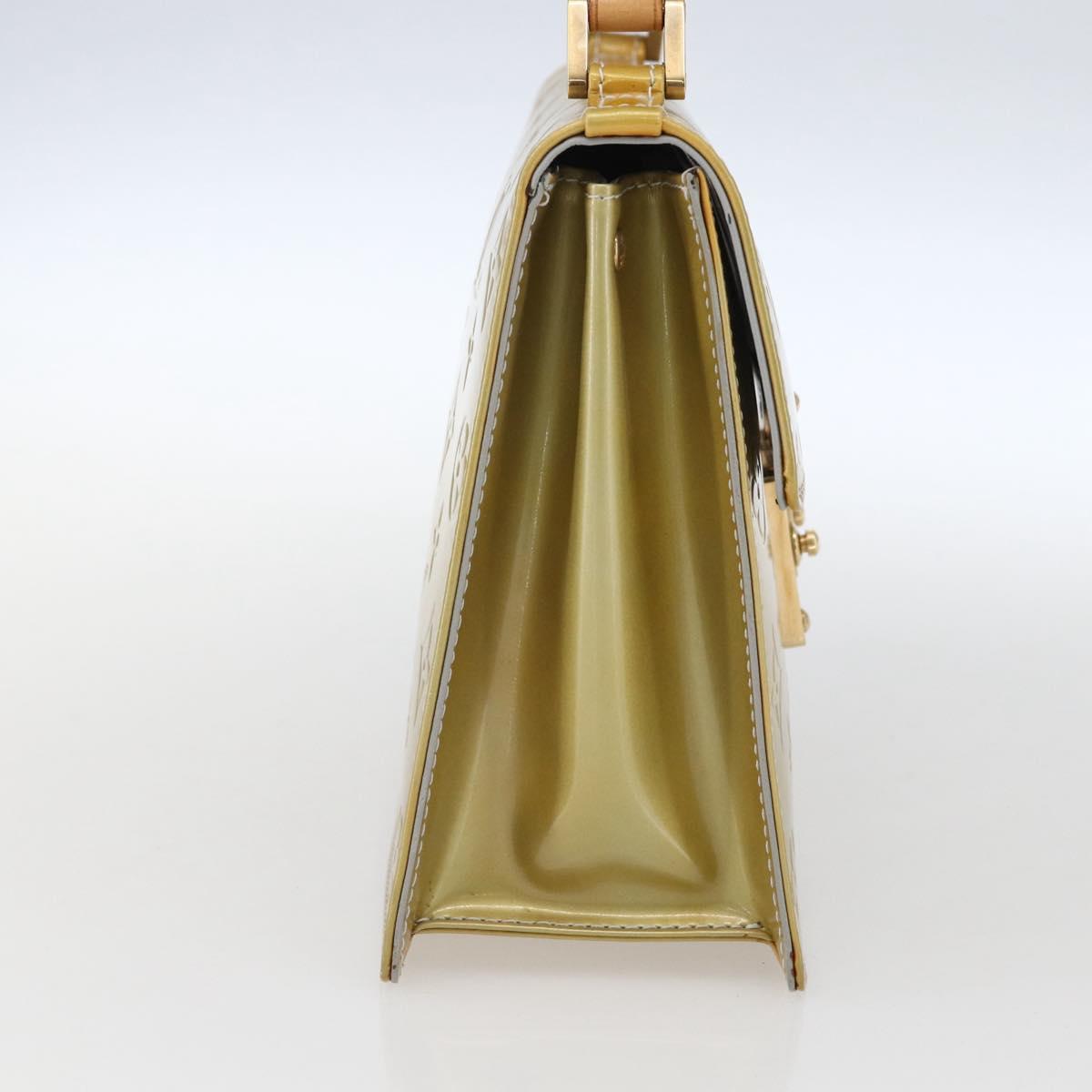 LOUIS VUITTON Monogram Vernis Spring street Hand Bag Gris M91029 LV Auth 169343