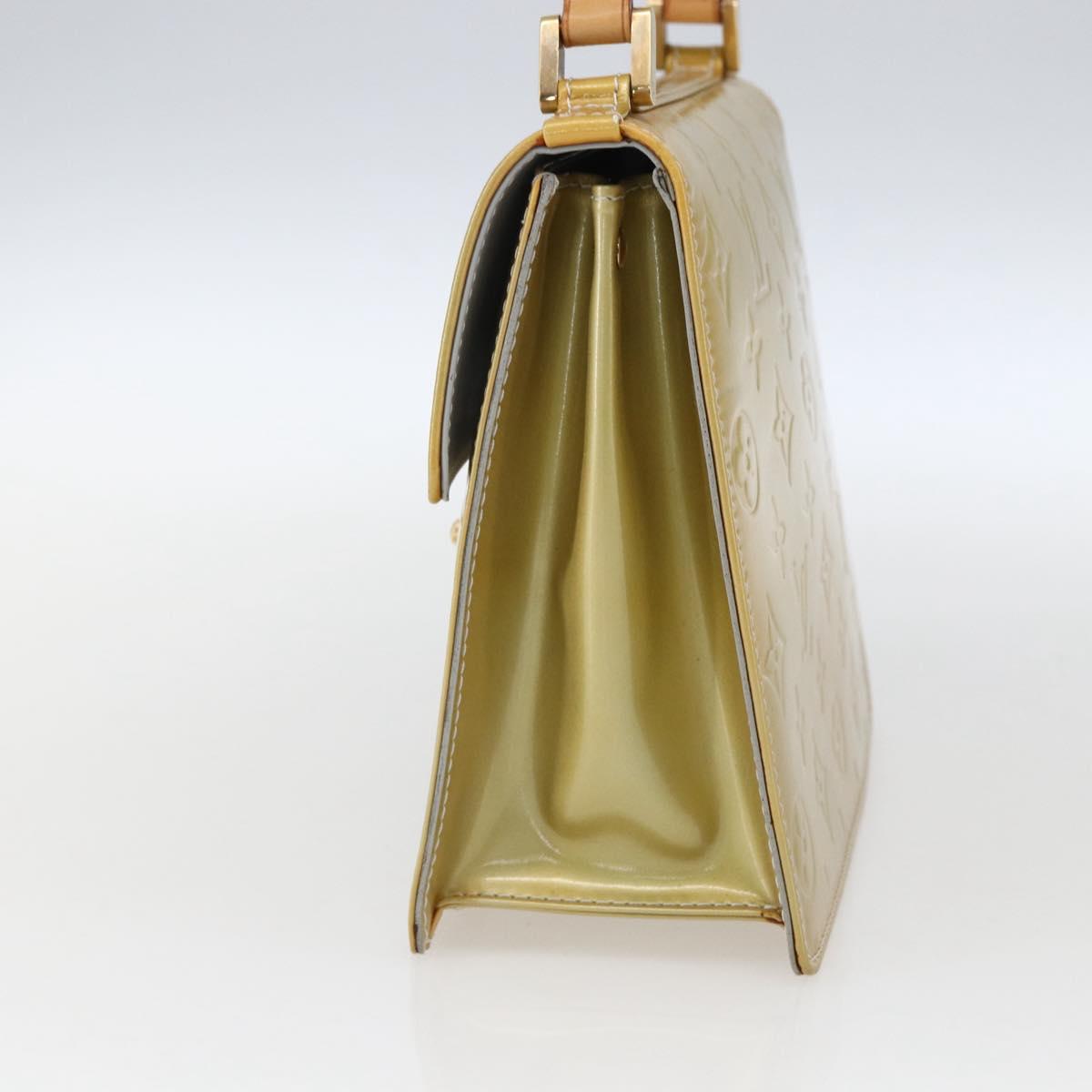 LOUIS VUITTON Monogram Vernis Spring street Hand Bag Gris M91029 LV Auth 169343