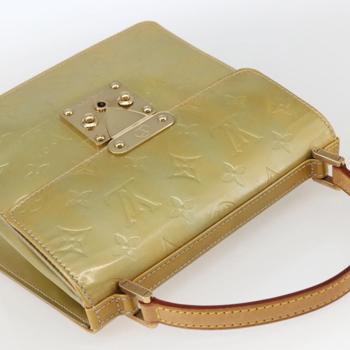 LOUIS VUITTON Monogram Vernis Spring street Hand Bag Gris M91029 LV Auth 169343