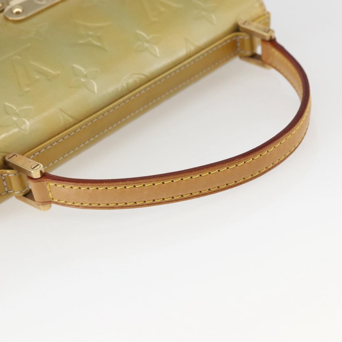 LOUIS VUITTON Monogram Vernis Spring street Hand Bag Gris M91029 LV Auth 169343