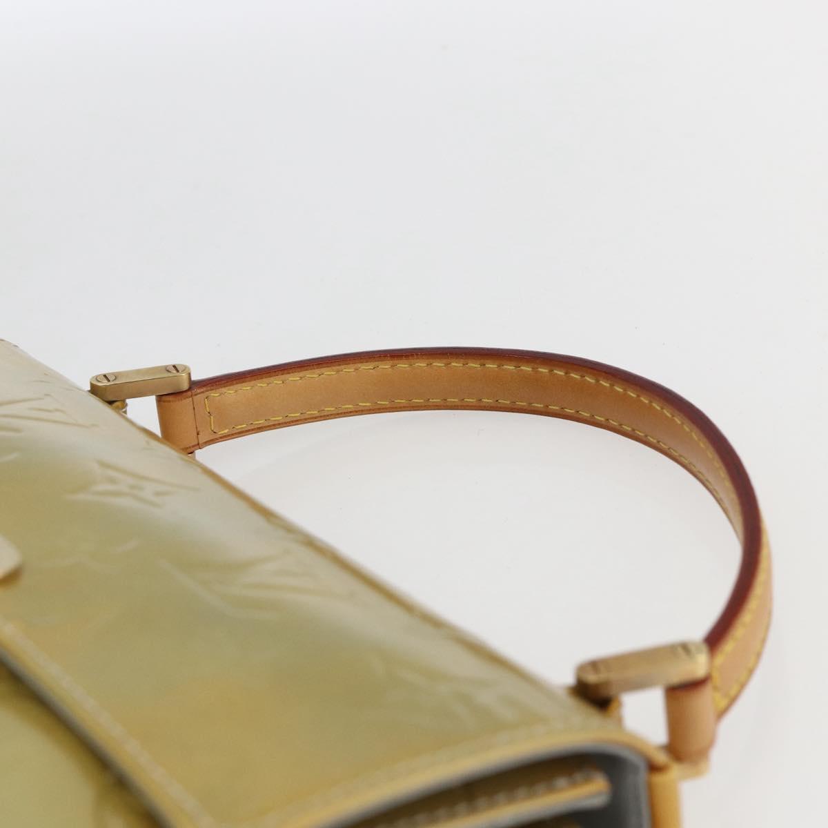 LOUIS VUITTON Monogram Vernis Spring street Hand Bag Gris M91029 LV Auth 169343