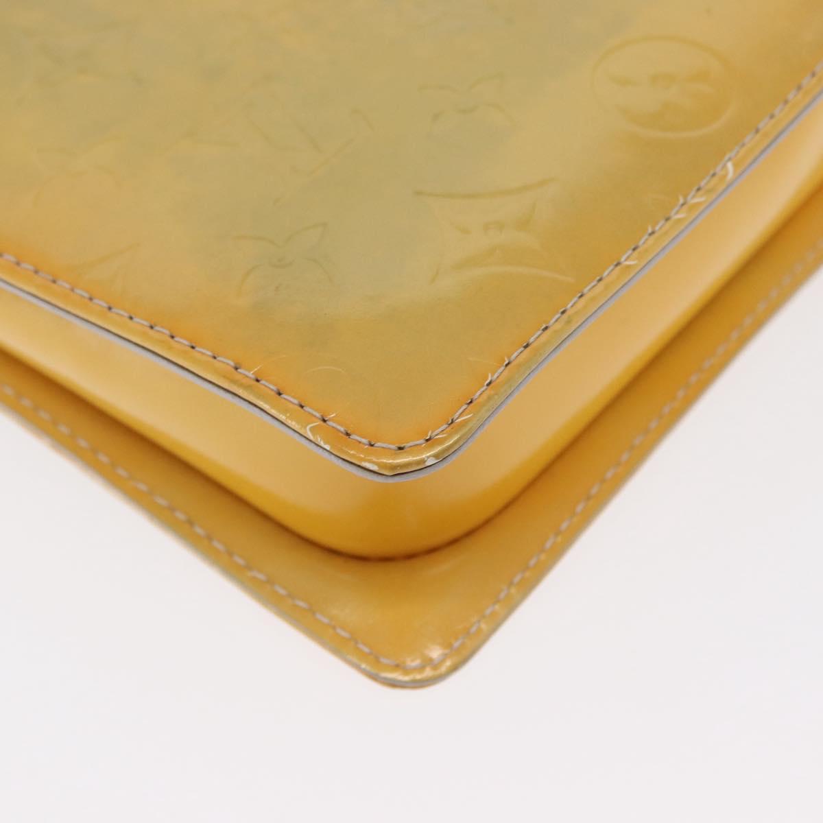LOUIS VUITTON Monogram Vernis Motto Accessory Pouch Gris M91030 LV Auth 169345