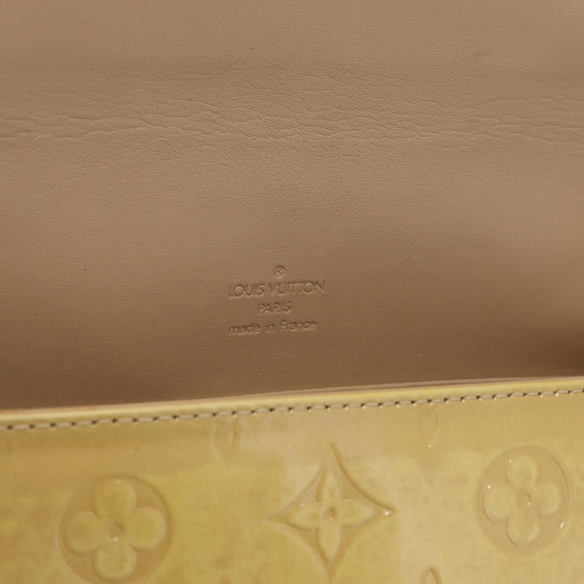 LOUIS VUITTON Monogram Vernis Thompson Street Bag Beige M91301 LV Auth 169346