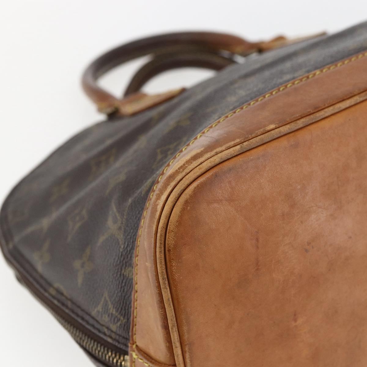 LOUIS VUITTON Monogram Alma Hand Bag M51130 LV Auth 169353