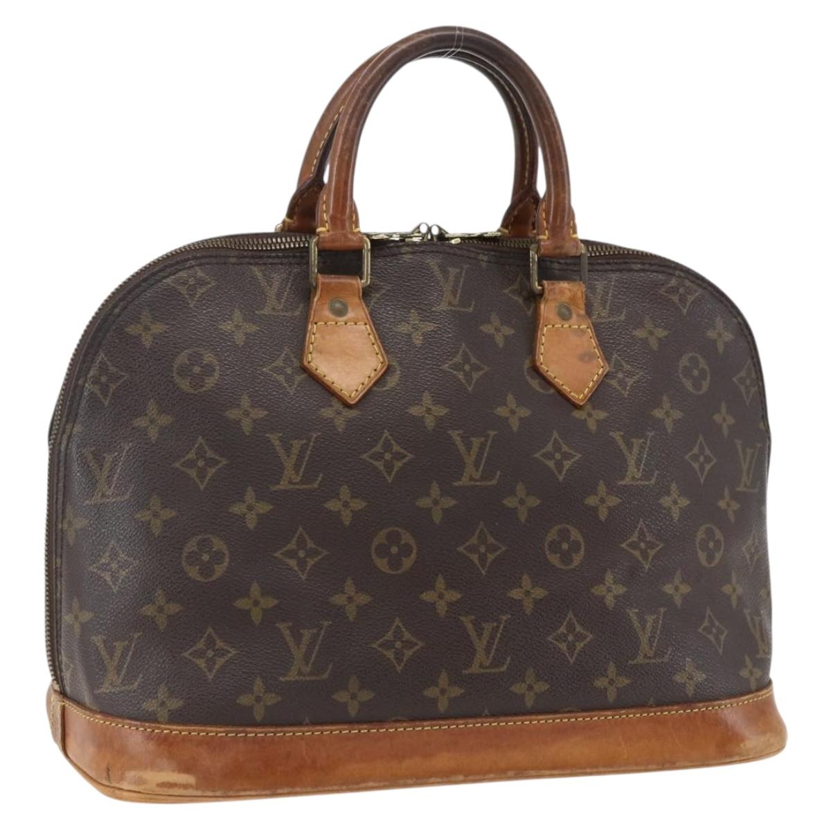LOUIS VUITTON Monogram Alma Hand Bag M51130 LV Auth 169353