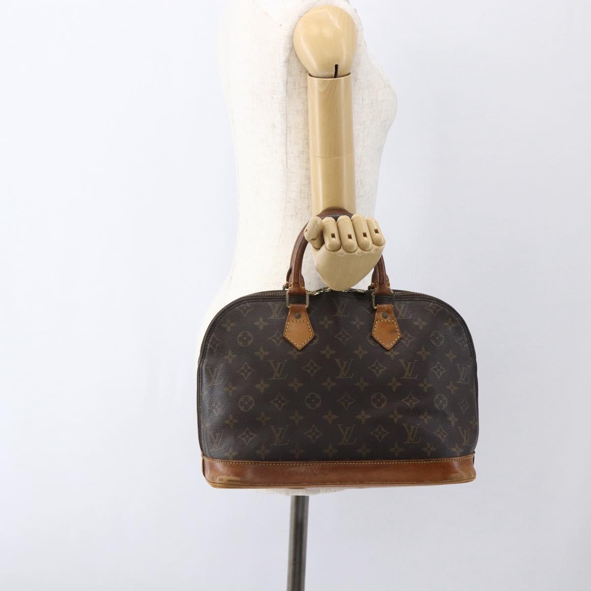 LOUIS VUITTON Monogram Alma Hand Bag M51130 LV Auth 169353