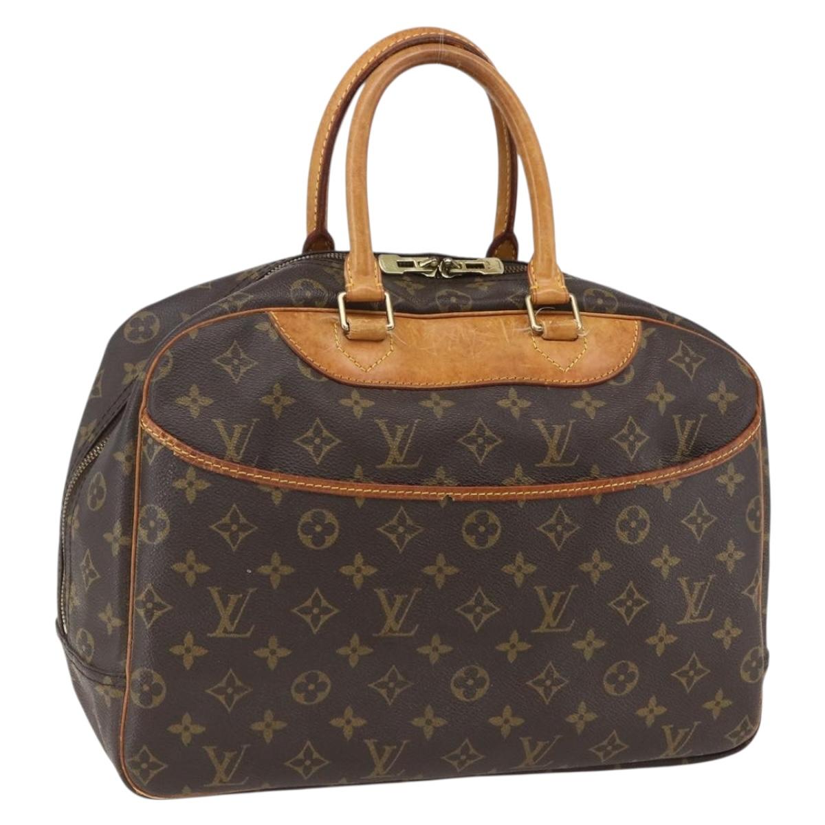 LOUIS VUITTON Monogram Deauville Hand Bag M47270 LV Auth 169356