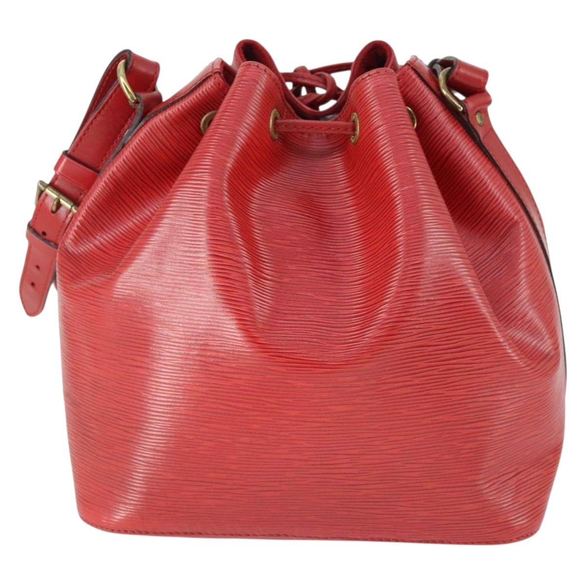 LOUIS VUITTON Epi Noe Shoulder Bag Red M44007 LV Auth 169357