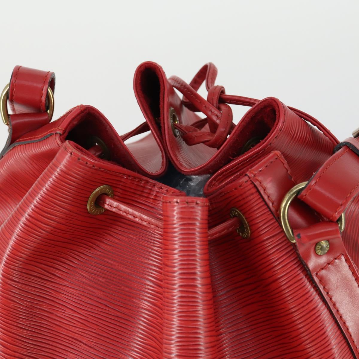 LOUIS VUITTON Epi Noe Shoulder Bag Red M44007 LV Auth 169357
