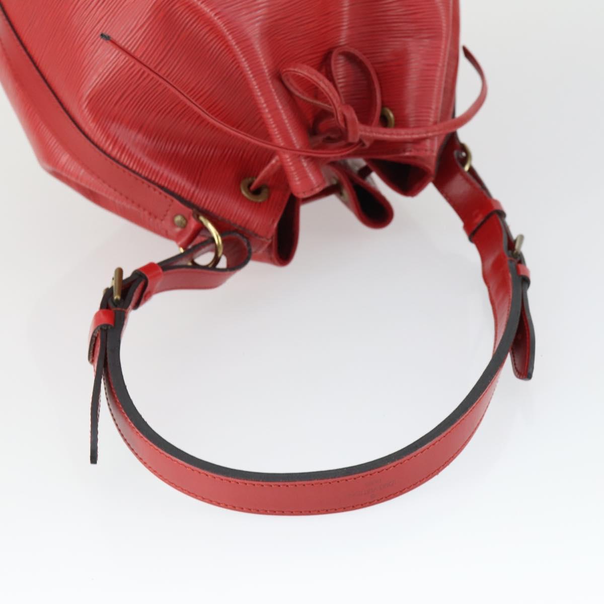 LOUIS VUITTON Epi Noe Shoulder Bag Red M44007 LV Auth 169357
