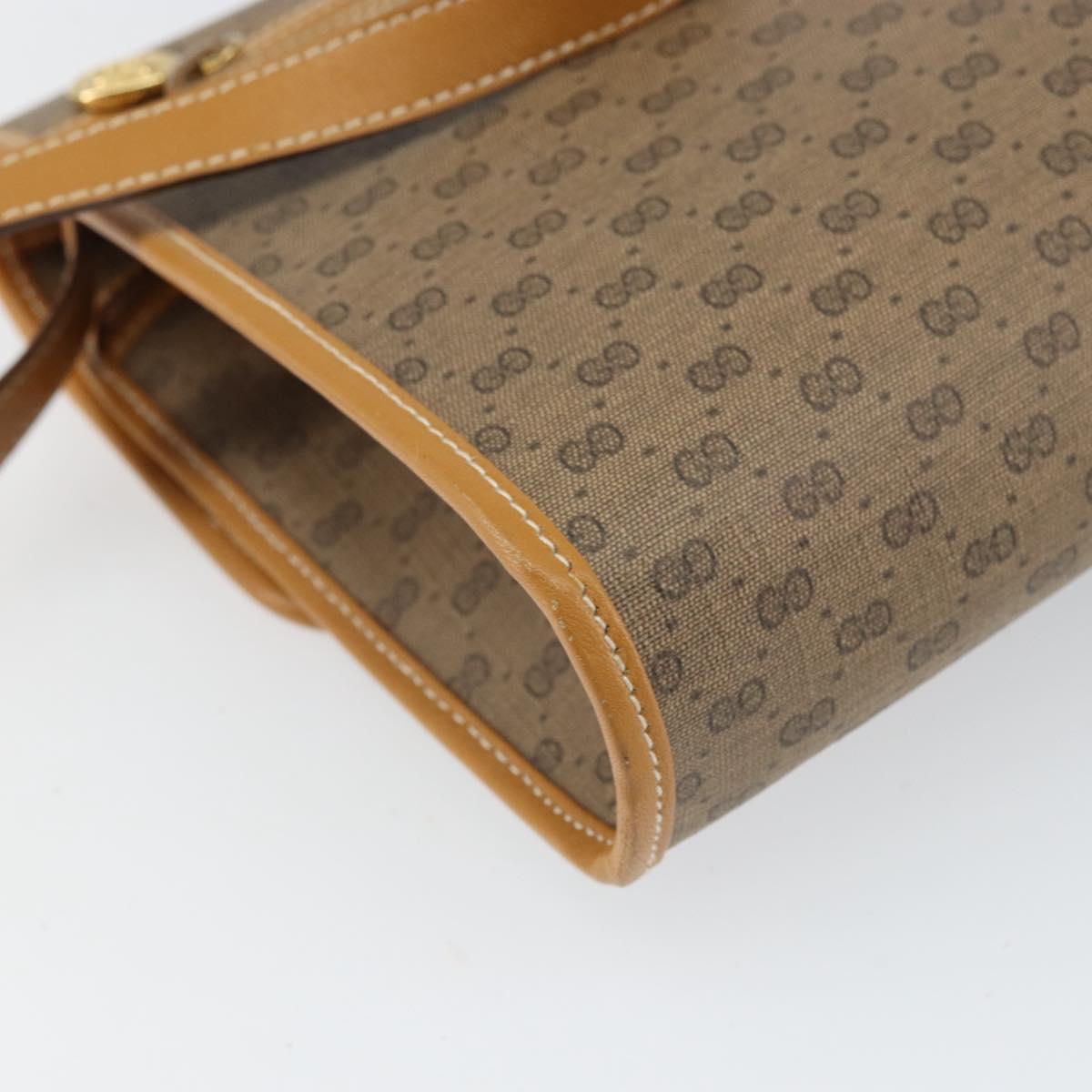 GUCCI Micro GG Supreme Shoulder Bag PVC Beige Gold 004 58 0264 Auth 169375