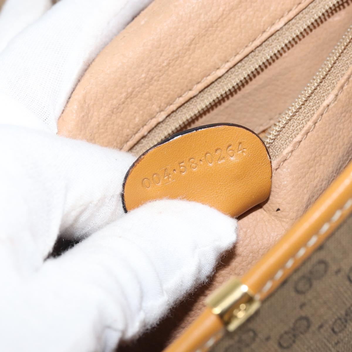 GUCCI Micro GG Supreme Shoulder Bag PVC Beige Gold 004 58 0264 Auth 169375