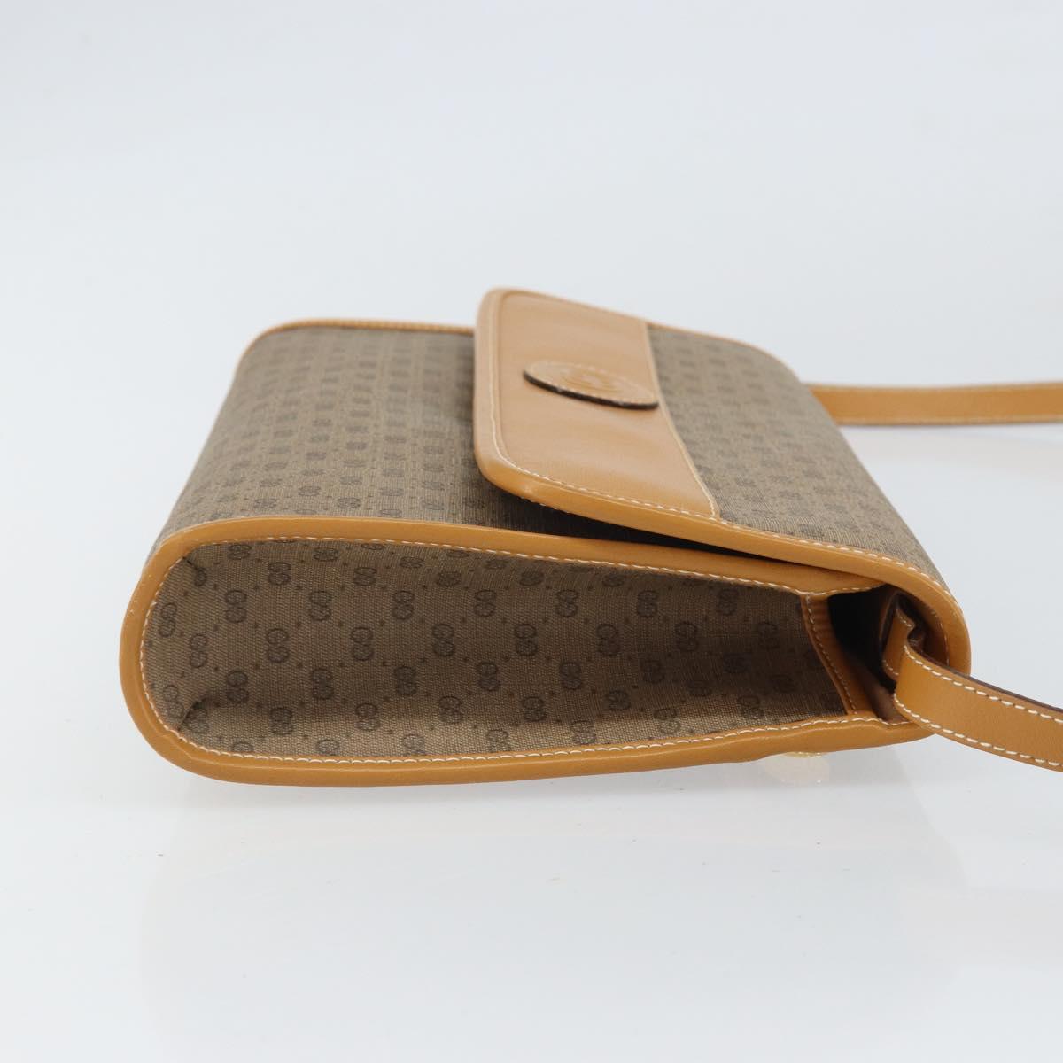 GUCCI Micro GG Supreme Shoulder Bag PVC Beige Gold 004 58 0264 Auth 169375