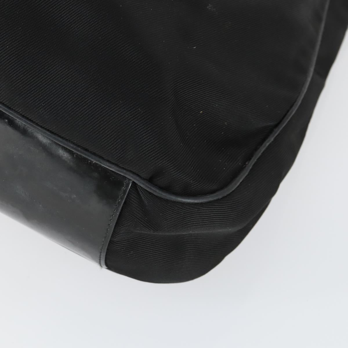 GUCCI Bamboo Hand Bag Nylon 2way Brown Silver 001 1781 1577 Auth 169380