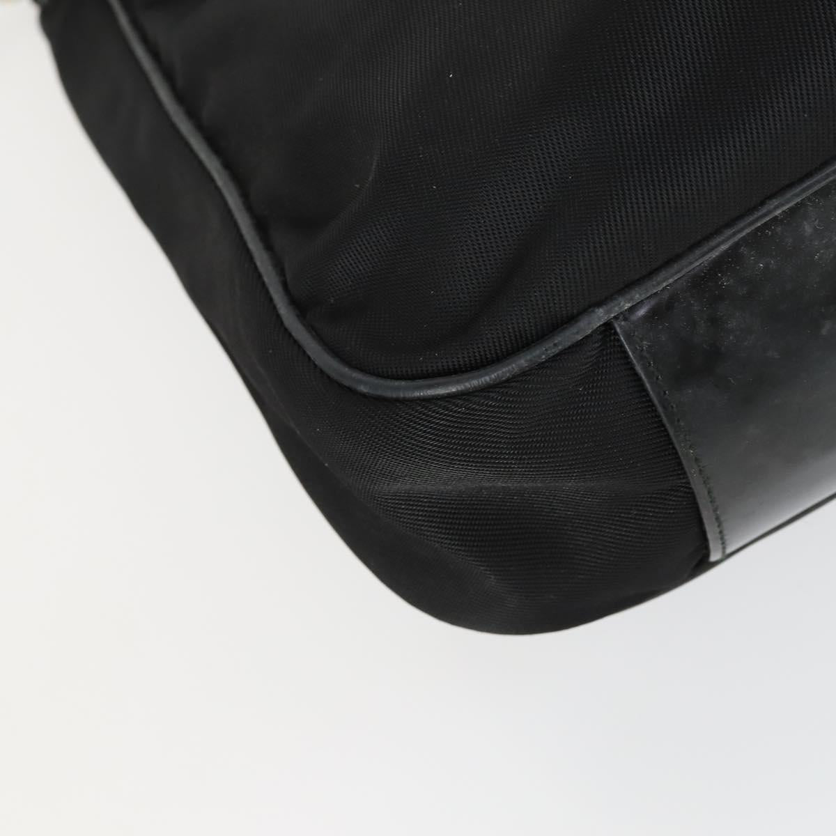 GUCCI Bamboo Hand Bag Nylon 2way Brown Silver 001 1781 1577 Auth 169380