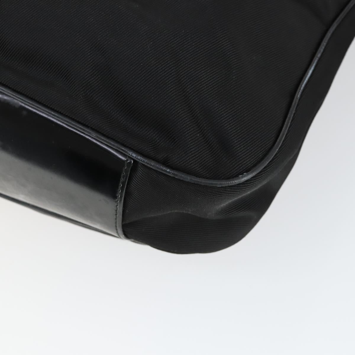 GUCCI Bamboo Hand Bag Nylon 2way Brown Silver 001 1781 1577 Auth 169380