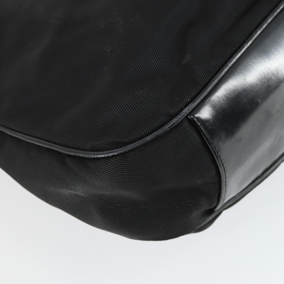 GUCCI Bamboo Hand Bag Nylon 2way Brown Silver 001 1781 1577 Auth 169380