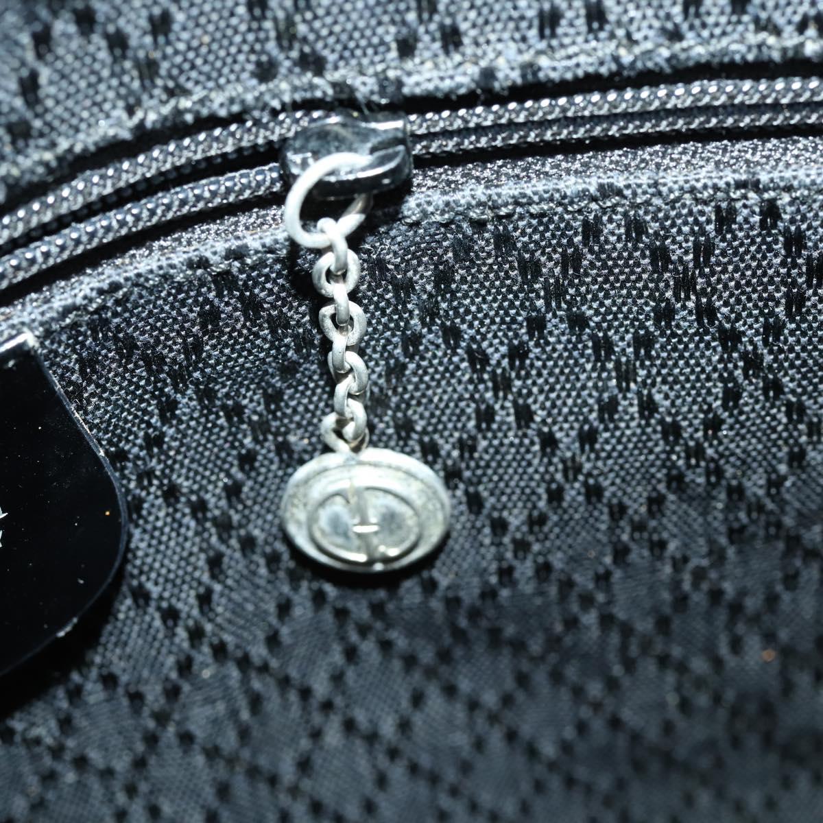 GUCCI Bamboo Hand Bag Nylon 2way Brown Silver 001 1781 1577 Auth 169380