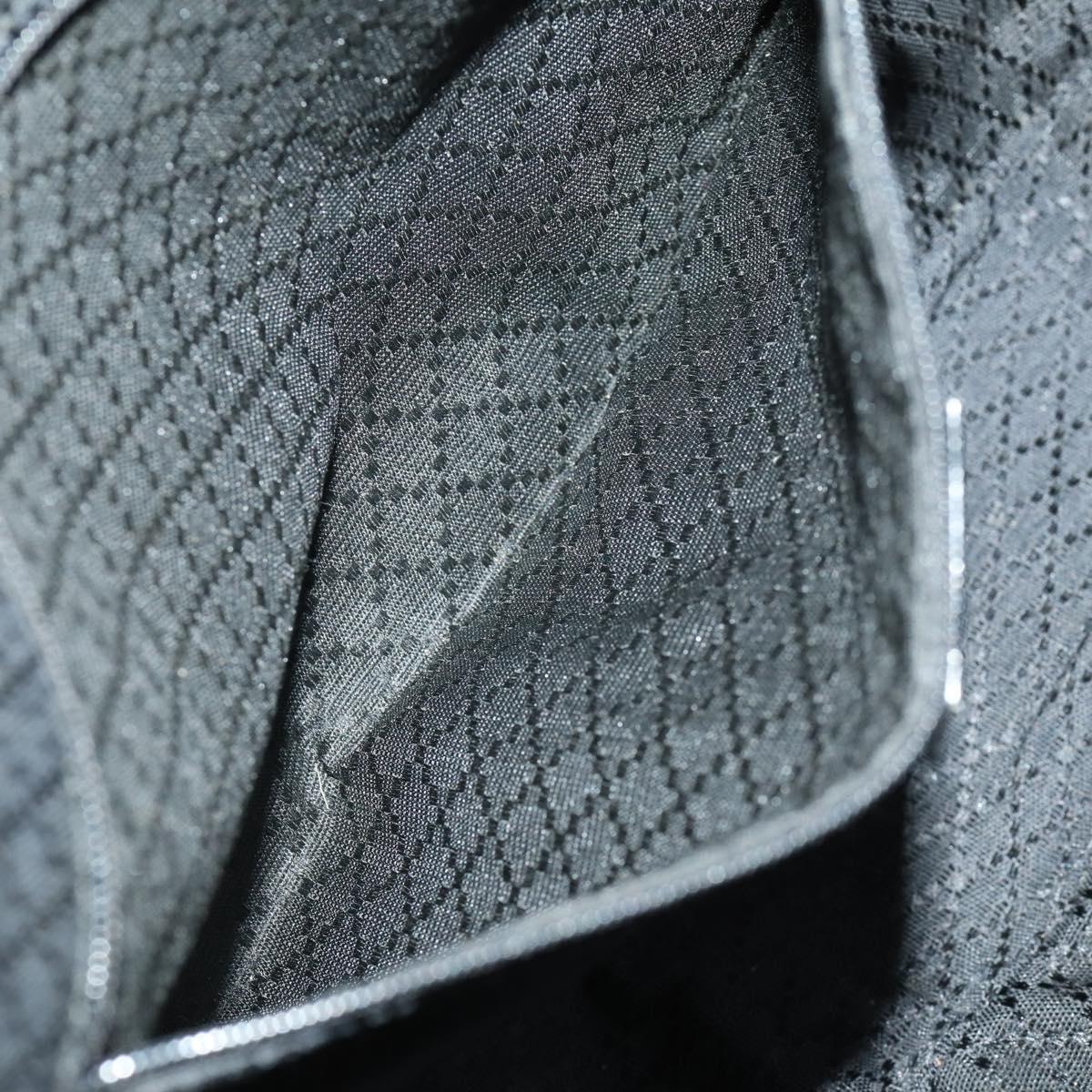 GUCCI Bamboo Hand Bag Nylon 2way Brown Silver 001 1781 1577 Auth 169380