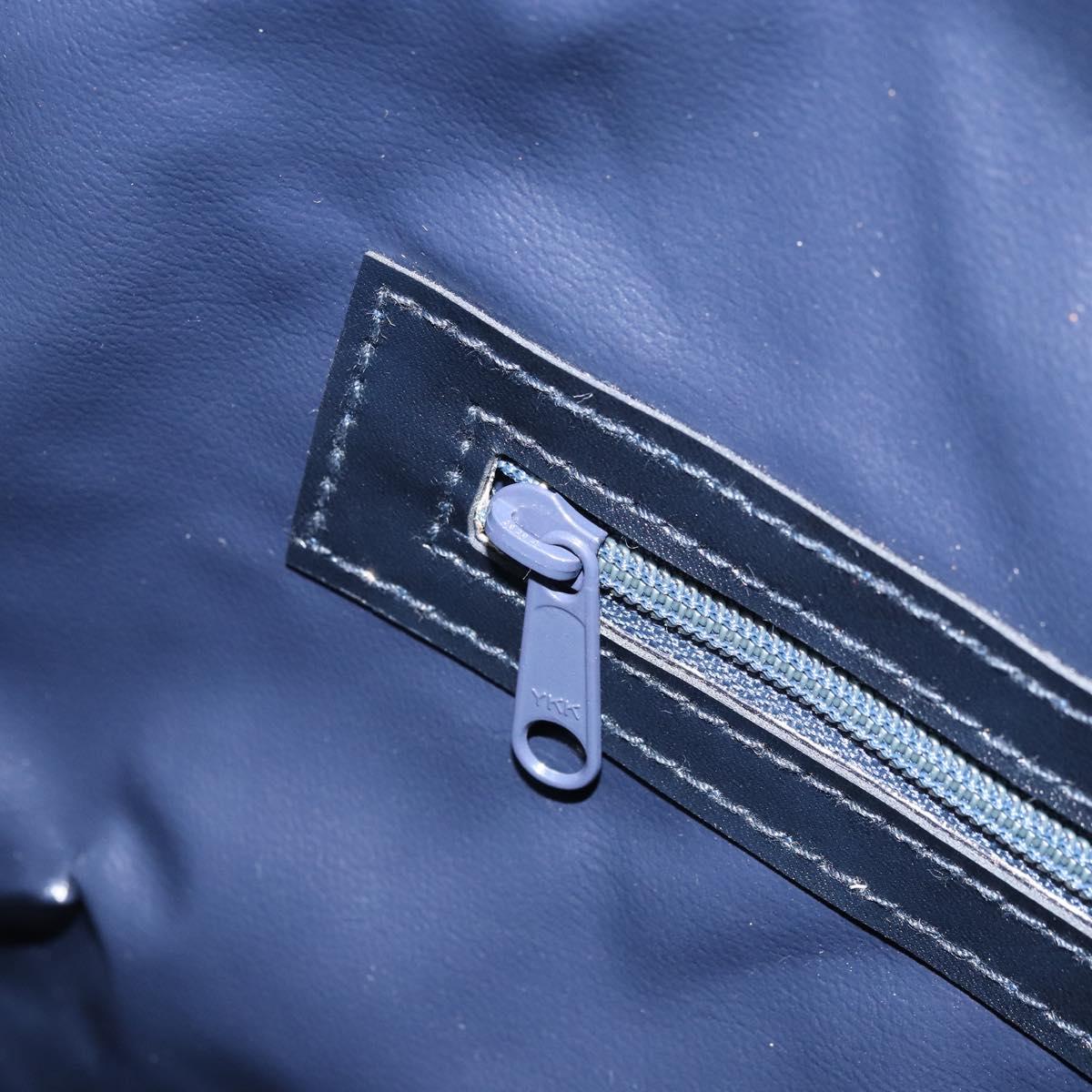 CELINE C Sulky Hand Bag Canvas Navy Auth 169427
