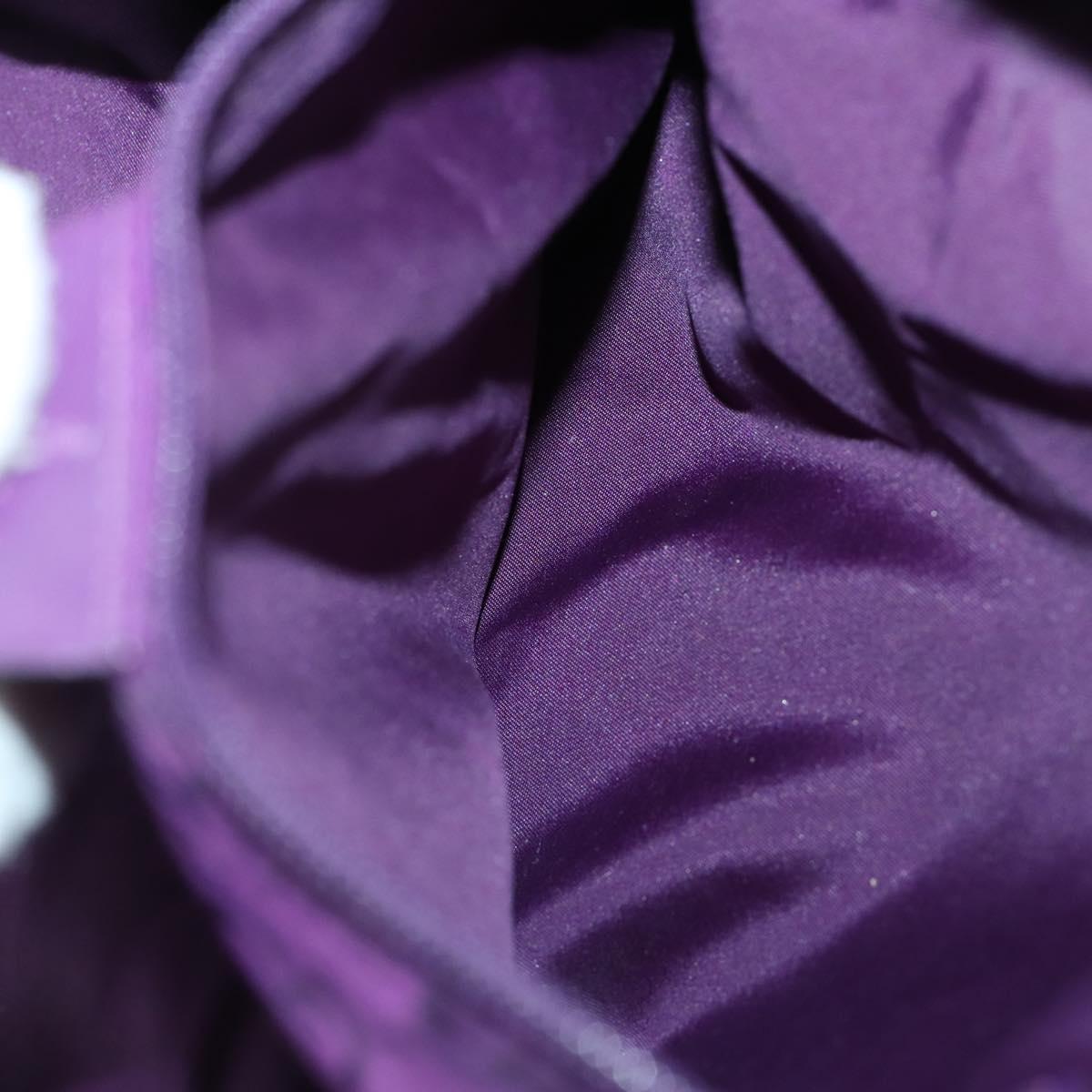 GUCCI GG Canvas Shoulder Bag Nylon Purple 281487 Auth 169451