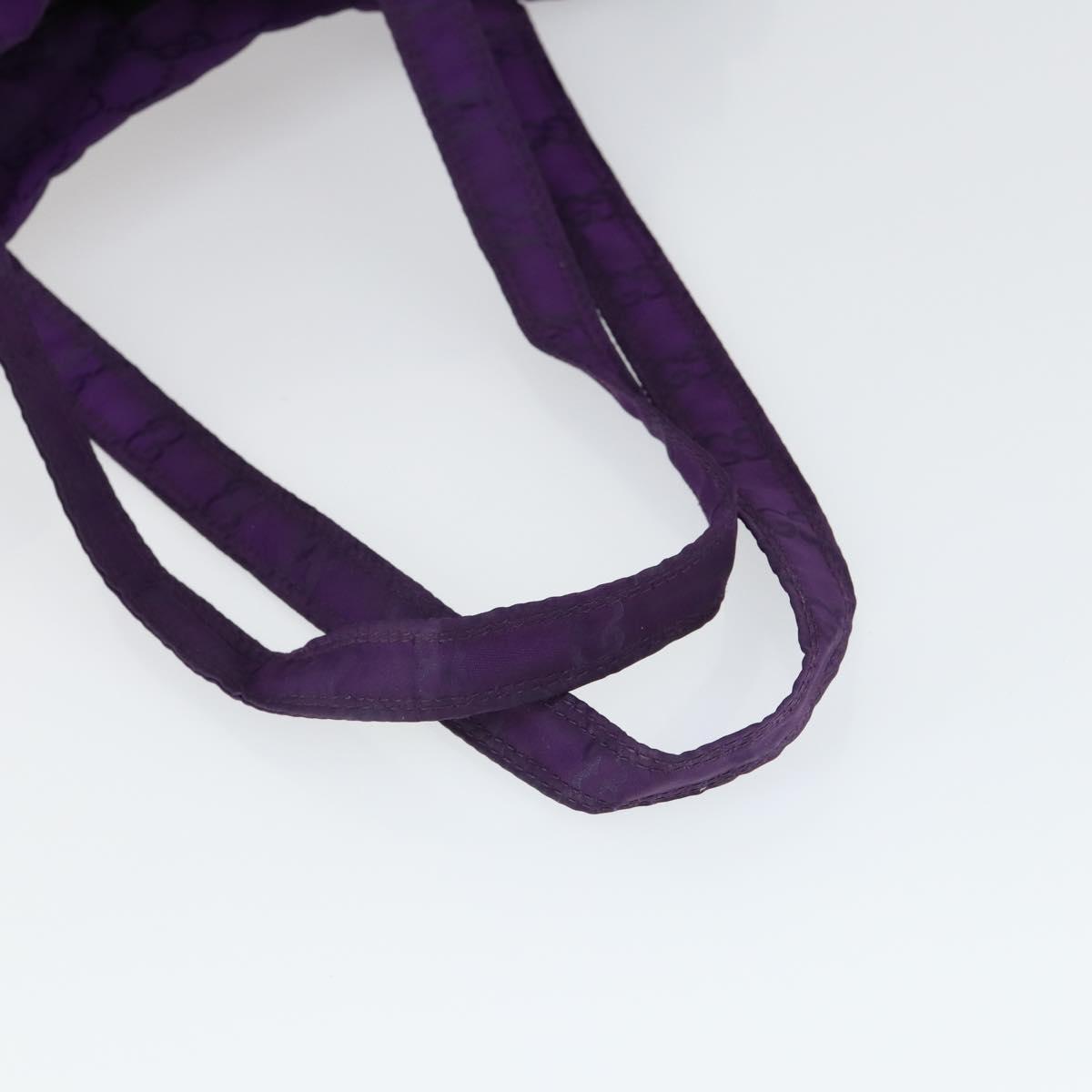 GUCCI GG Canvas Shoulder Bag Nylon Purple 281487 Auth 169451