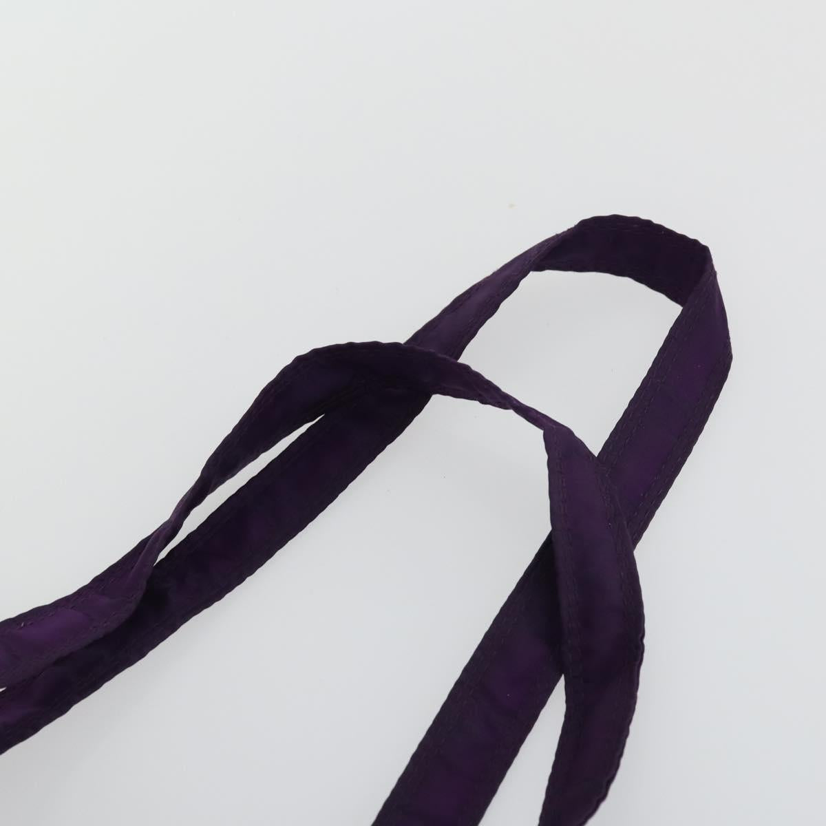 GUCCI GG Canvas Shoulder Bag Nylon Purple 281487 Auth 169451