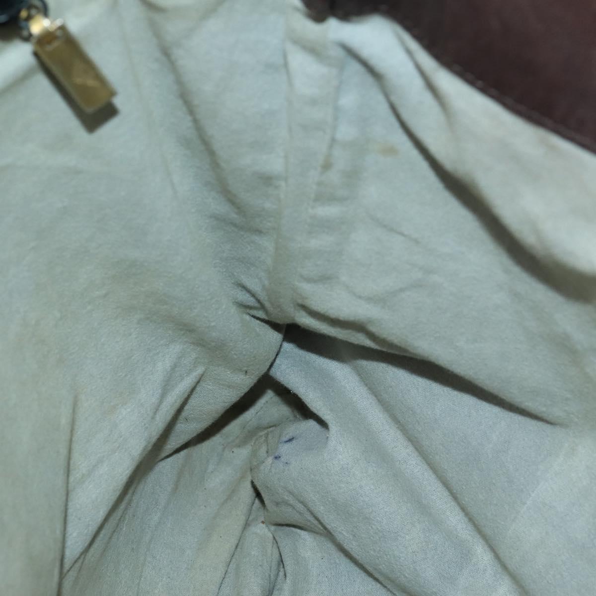 BOTTEGA VENETA INTRECCIATO Tote Bag Leather Brown Gold Auth 169474