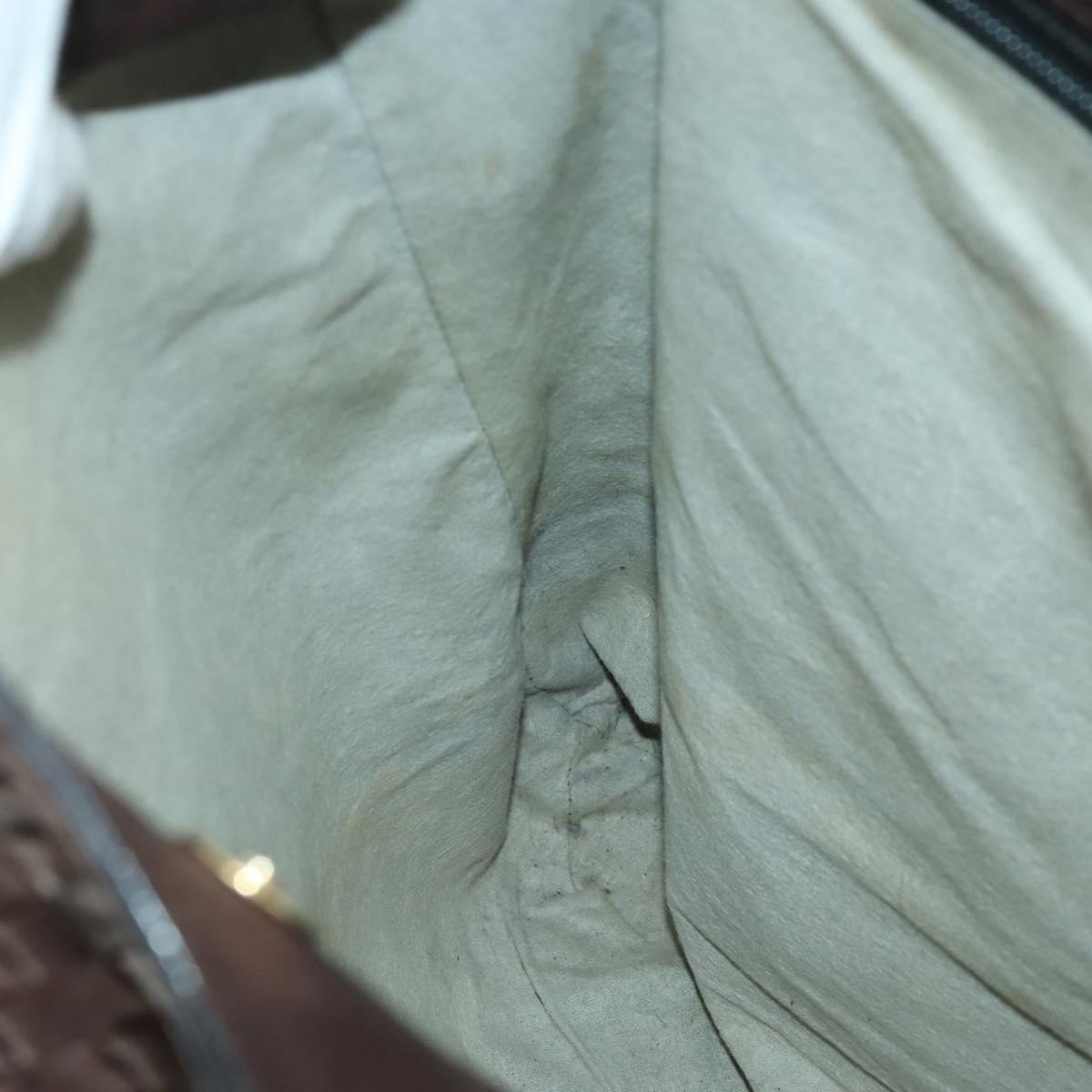 BOTTEGA VENETA INTRECCIATO Tote Bag Leather Brown Gold Auth 169474