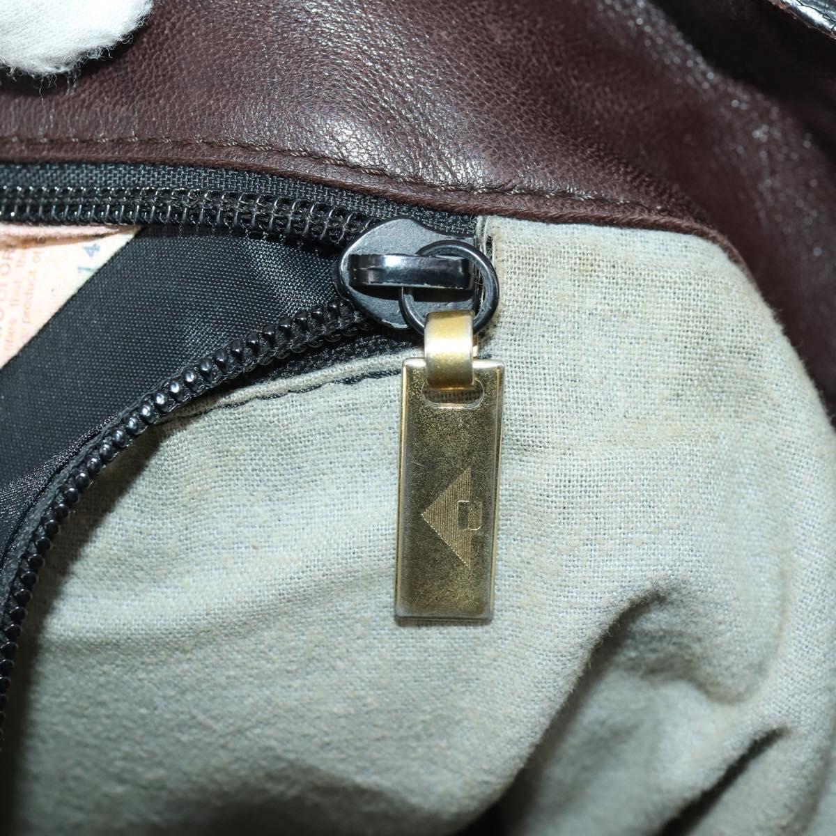 BOTTEGA VENETA INTRECCIATO Tote Bag Leather Brown Gold Auth 169474