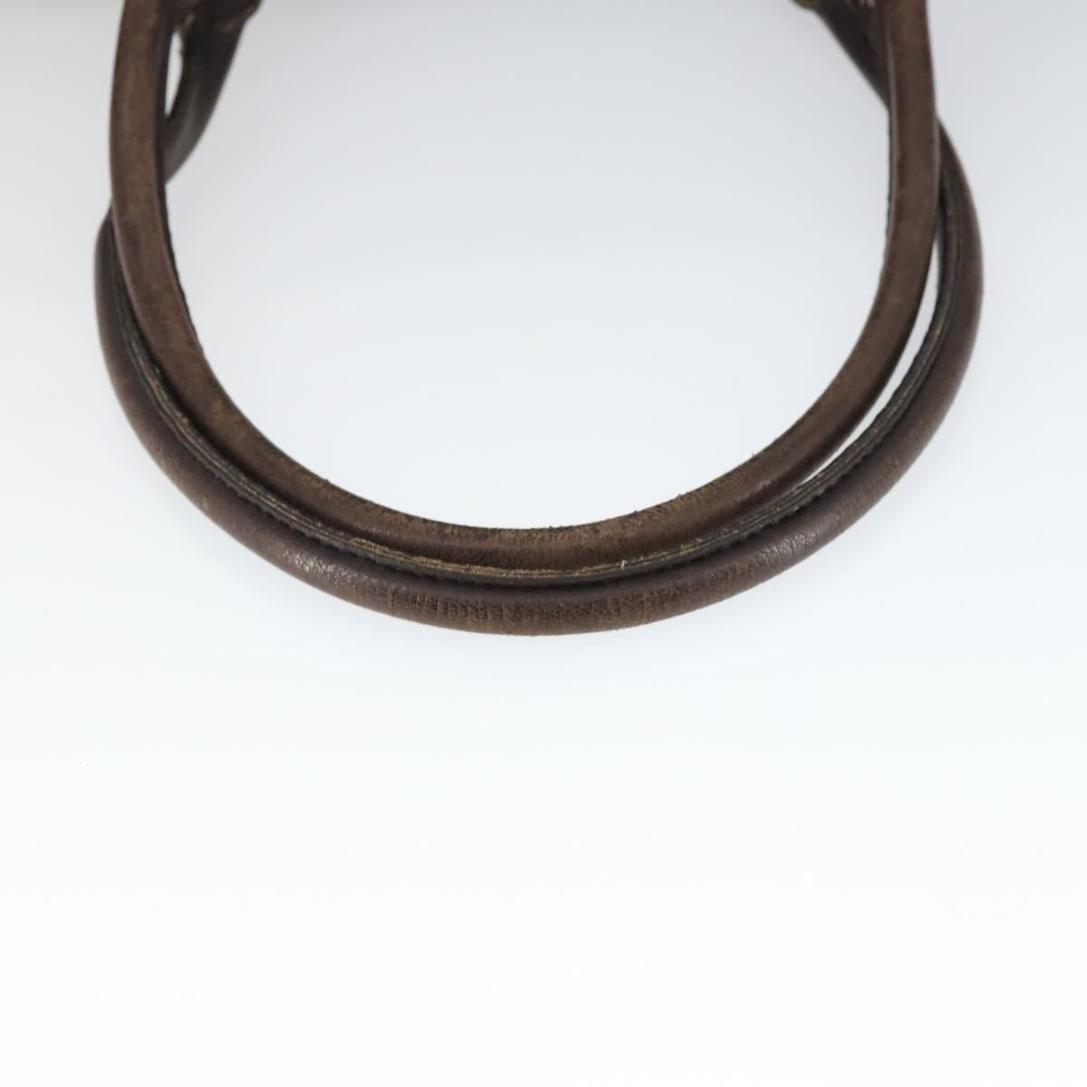 BOTTEGA VENETA INTRECCIATO Tote Bag Leather Brown Gold Auth 169474