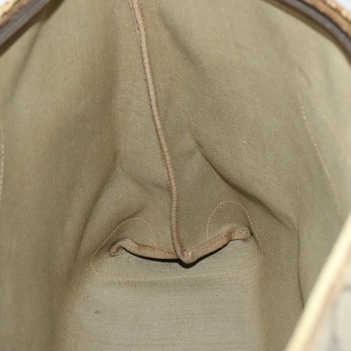 GUCCI GG Supreme Tote Bag PVC Beige Gold 89 02 904 Auth 169480